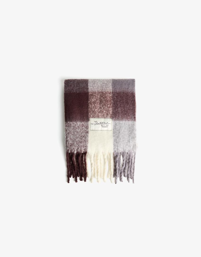 Checked scarf - Accessories - Women | Bershka GB