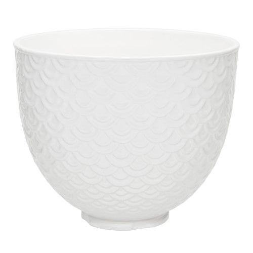 KitchenAid(R) 5-Qt White Mermaid Lace Ceramic Bowl | Williams-Sonoma