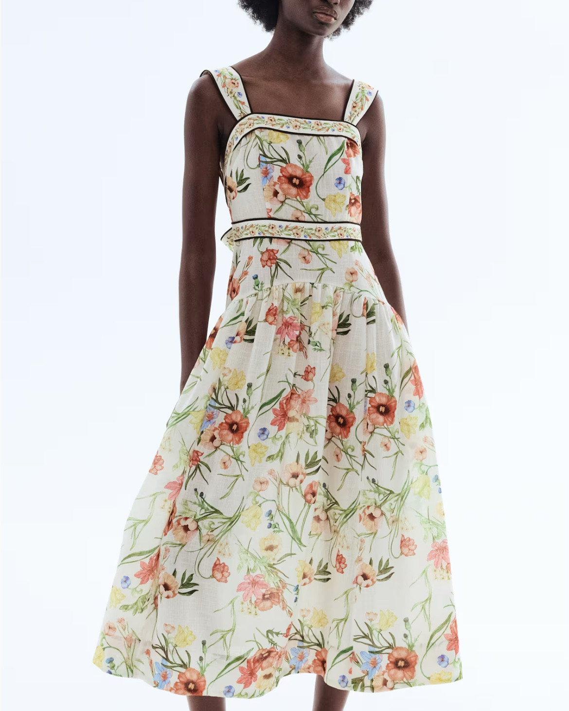 Floral tie back midi dress

#LTKSeasonal