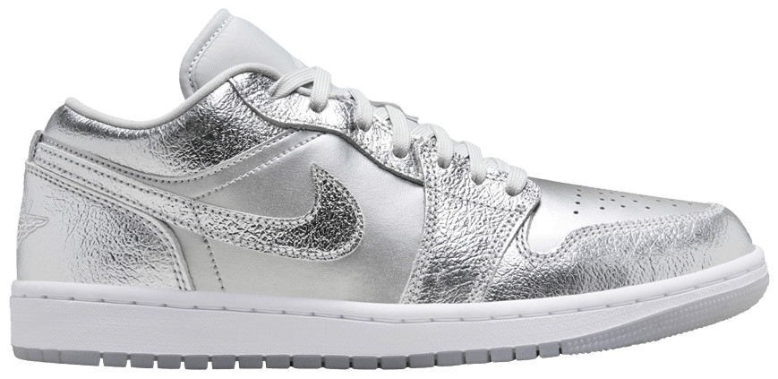 Buy Wmns Air Jordan 1 Low SE 'Metallic Silver' - FN5030 001 | GOAT | GOAT