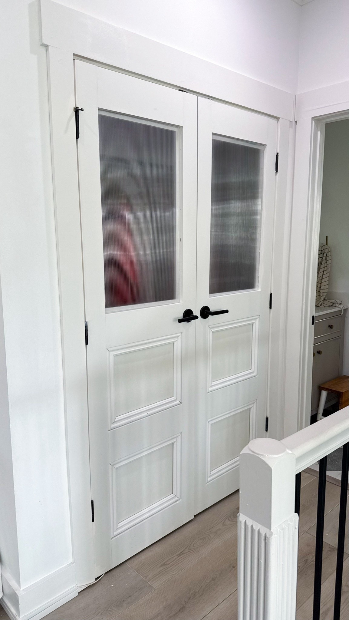 Switched out the caning in our doors for faux reeded glass and I love it!

#LTKHome