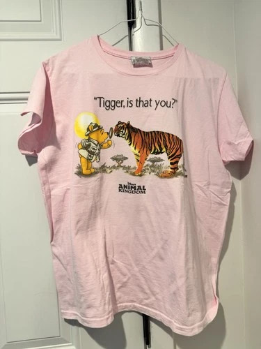 Vintage Walt Disney Animal Kingdom Pooh Tigger Is That You Shirt Pink L Women’s | eBay | eBay US
