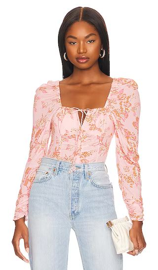 Hilary Printed Top in Pink Combo | Revolve Clothing (Global)