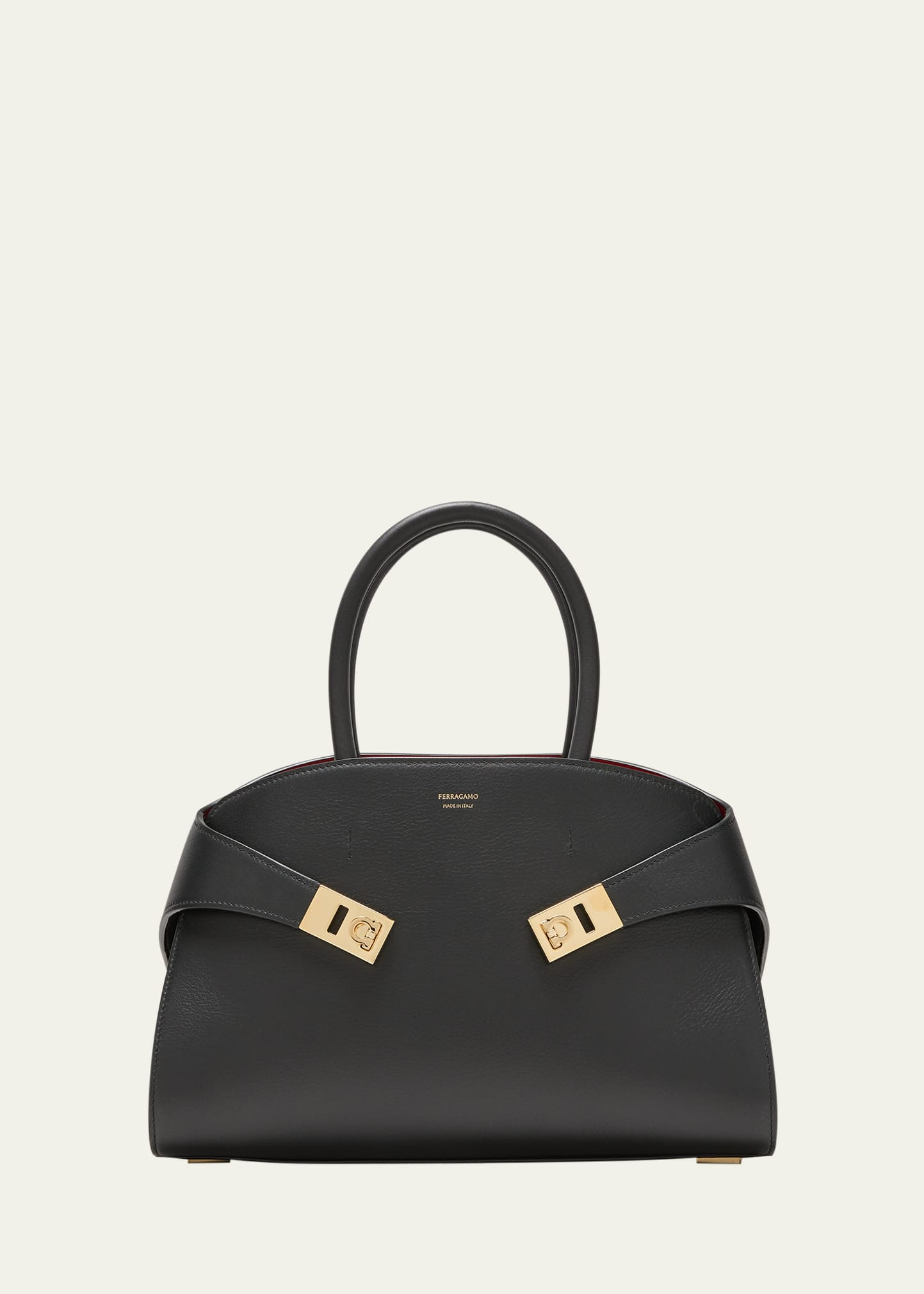 Ferragamo Small Hug Leather Top-Handle Bag | Bergdorf Goodman