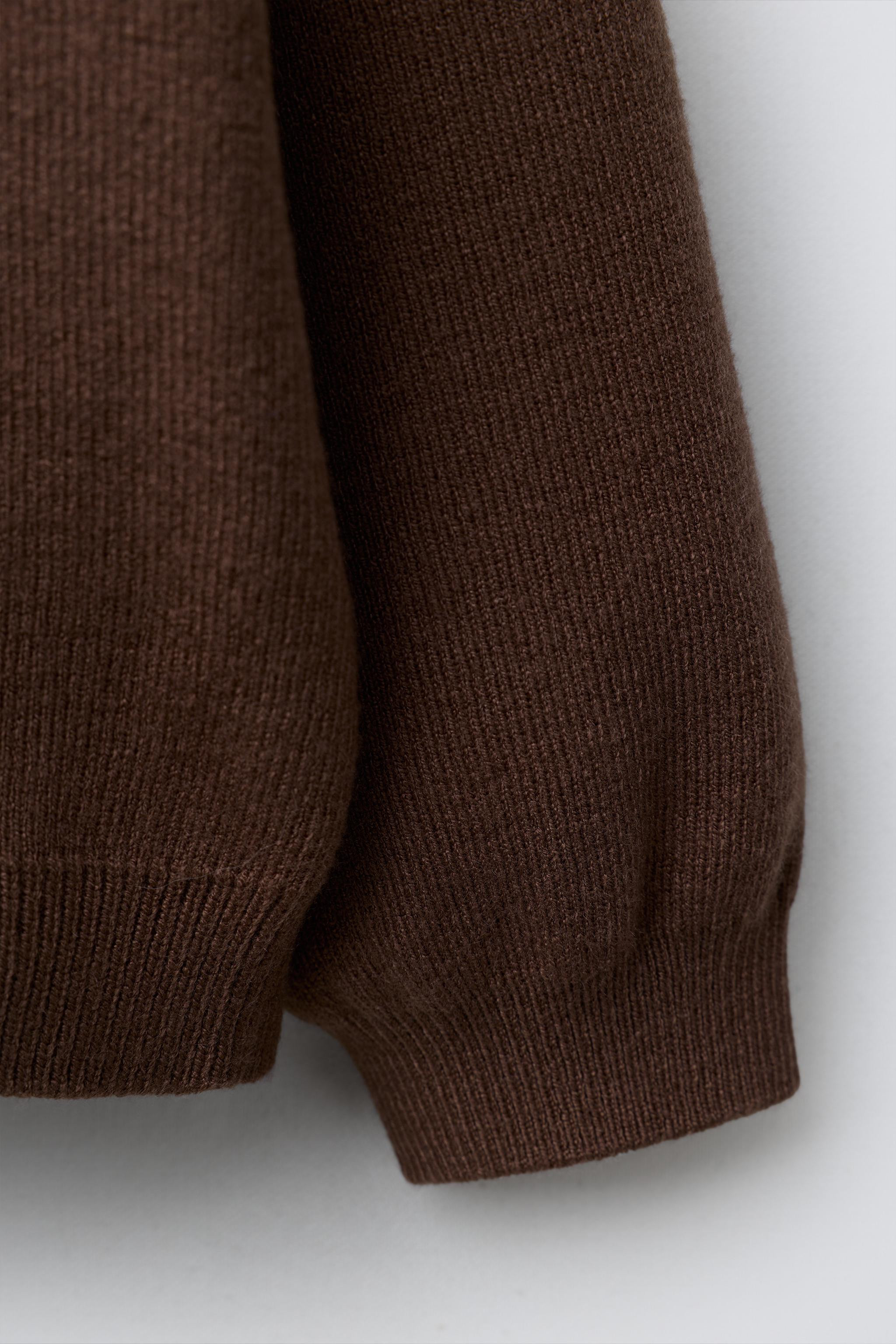 GINGHAM CHECK KNIT JUMPER WITH PETER PAN COLLAR | Zara UK