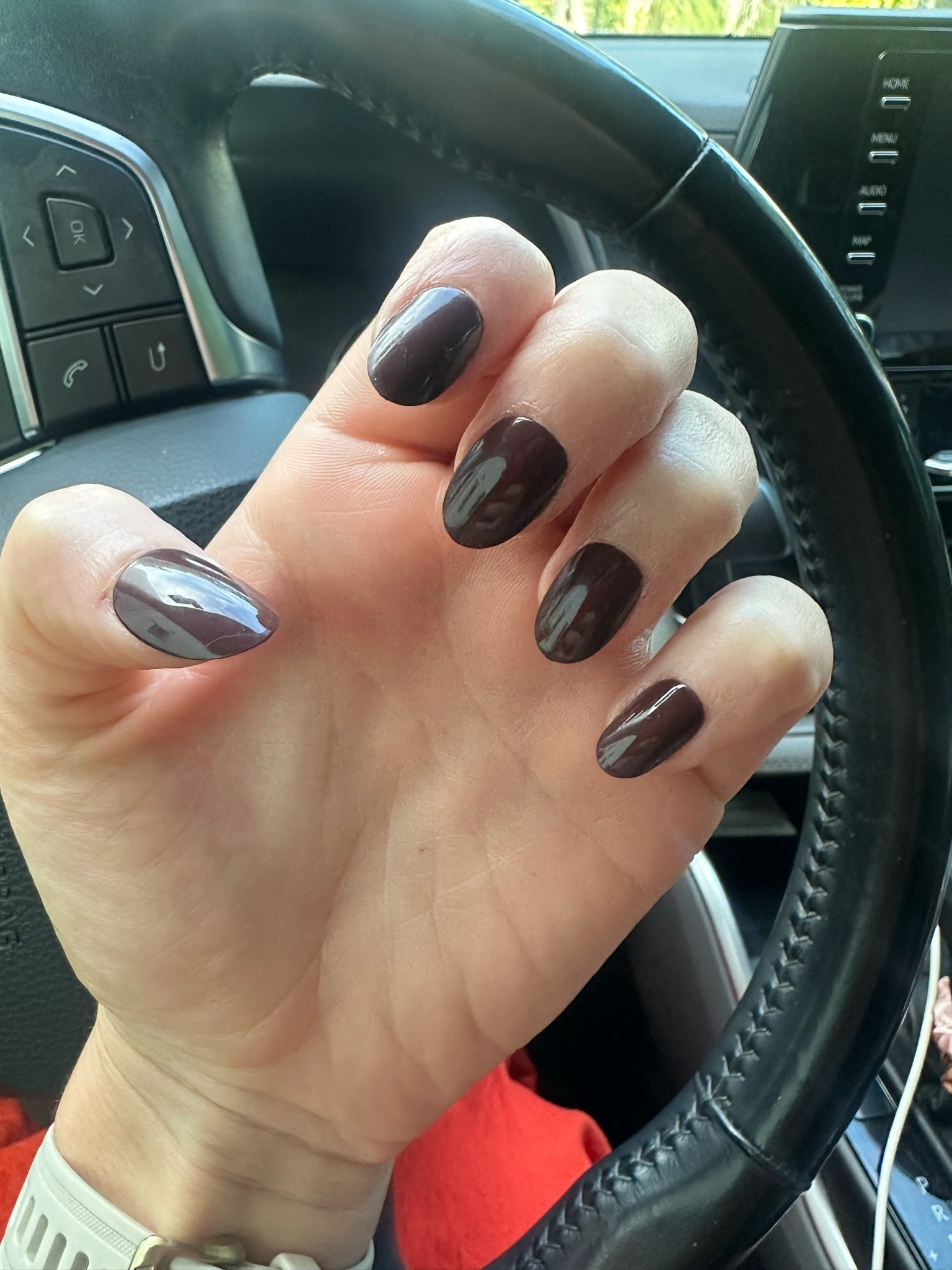 Bark brown 🤎 #glamnetic #presson #nails
