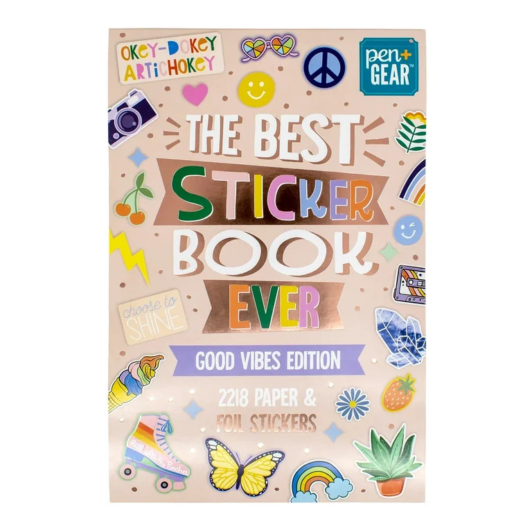 Pen+Gear The Best Sticker Book Ever, Good Vibes Edition, Multicolored, 40 Pages - Walmart.com | Walmart (US)