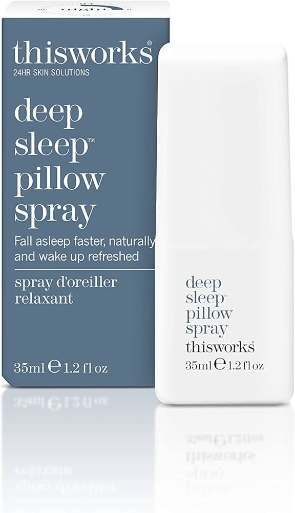 THISWORKS Deep Sleep Pillow Spray: Fast-Acting Natural Rest Aid with Lavender for Relaxation, 35 ... | Amazon (US)