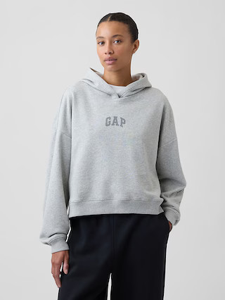 Relaxed Gap Mini-Logo Hoodie | Gap Factory