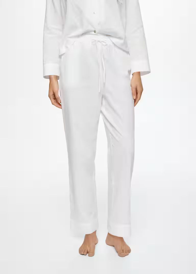 Linen pajama pants | MANGO (US)