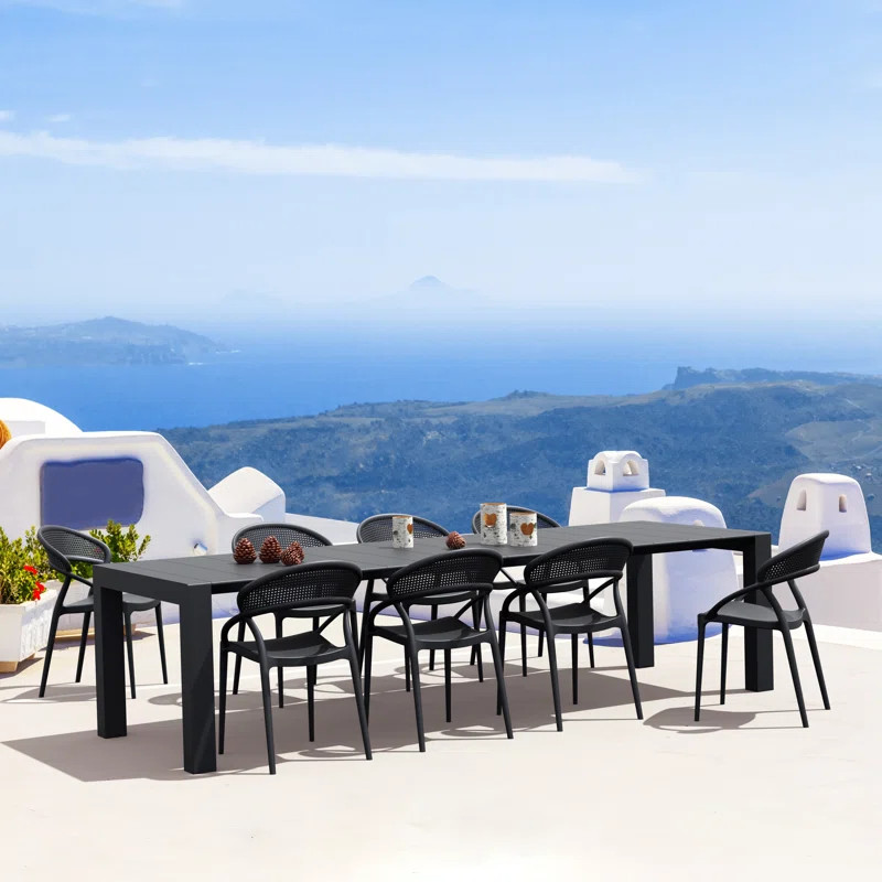 Farrah 102'' Rectangular 8 - Person Outdoor Dining Set | Wayfair North America