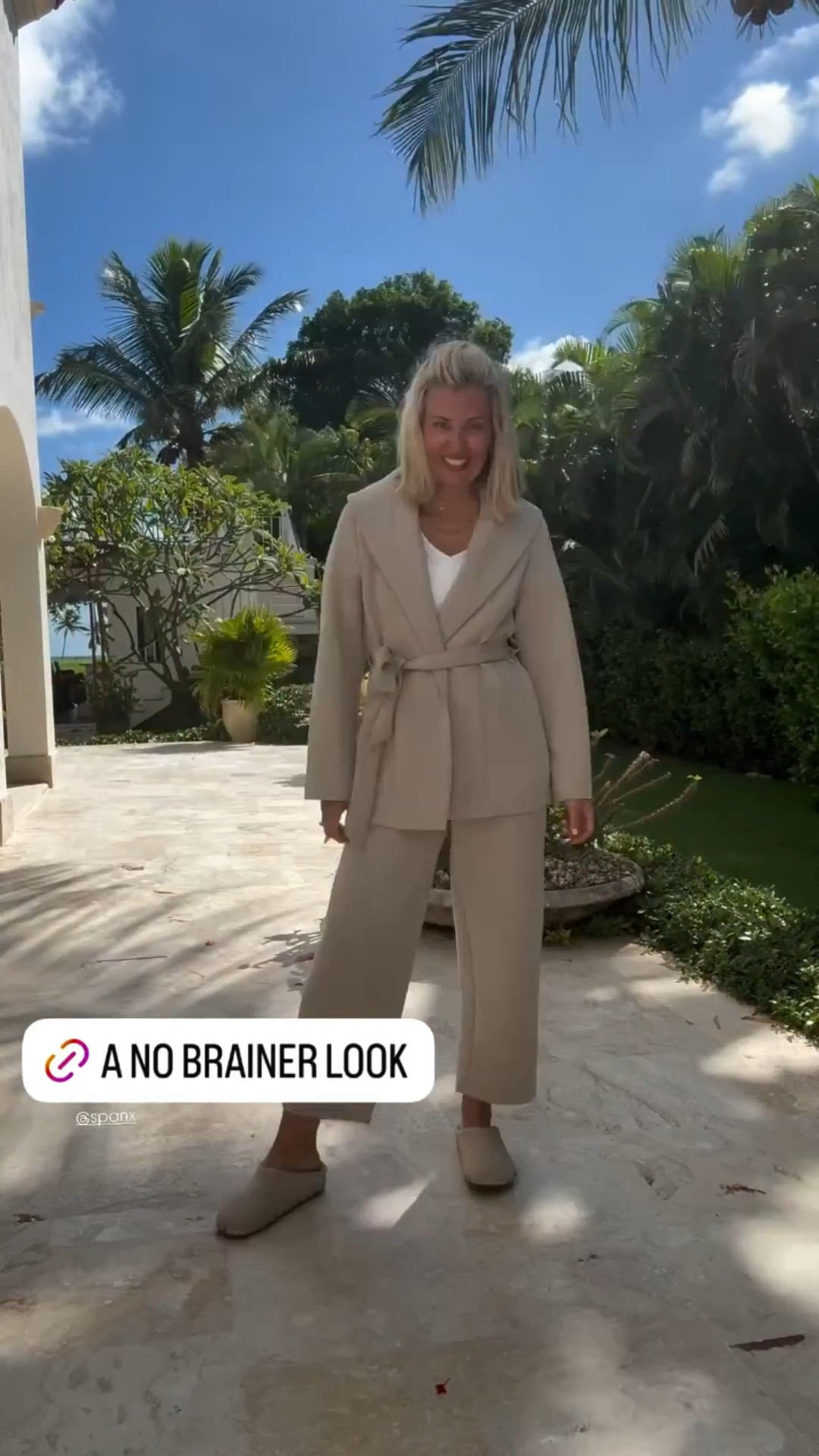 A total no-brainer look! Mix and match your favorite accessories & shoes and off you go.

Spanx Wrap - xs
Tee - xs
Barrel Pant - small petite
Rothy’s - 7 (size 1 size down) 

#LTKOver40 #LTKmomlife #LTKootd