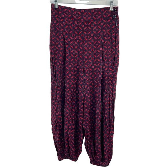 Anthropologie Red/Blue Viscose Harem Balloon Pants Women’s Size XS Preowned | Poshmark