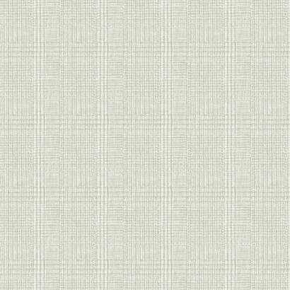Ronald Redding Designs Shirting Plaid Off White Wallpaper | DecoratorsBest | DecoratorsBest