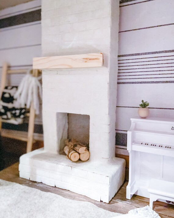 Modern Farmhouse Brick Fireplace | Etsy (US)