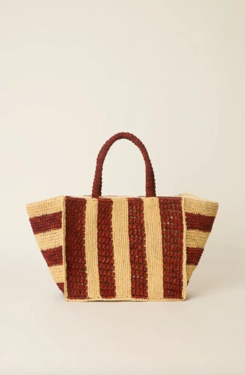 SERENA LARGE STRIPED TOTE | btb Los Angeles