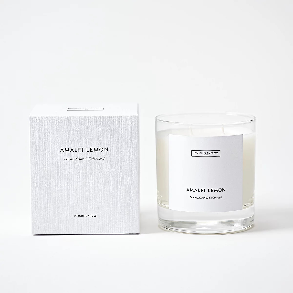 Amalfi Lemon Luxury 2 Wick Candle | The White Company UK & ROW