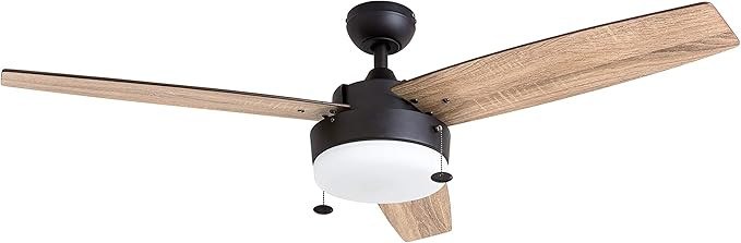 Prominence Home 51018 Statham Modern Farmhouse Ceiling Fan, 52", Espresso | Amazon (US)
