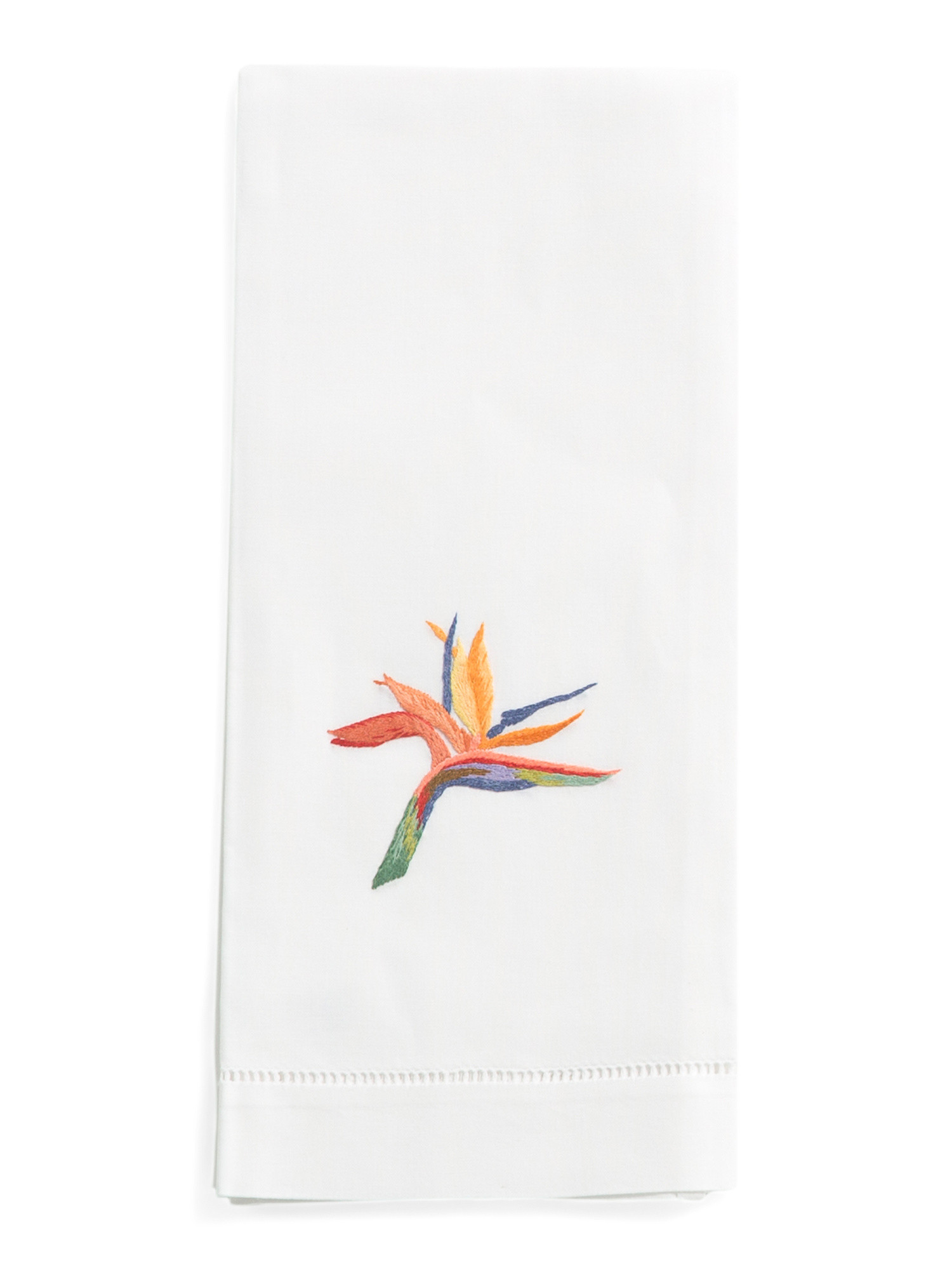 Hand Embroidered Bird Of Paradise Hand Towel | TJ Maxx