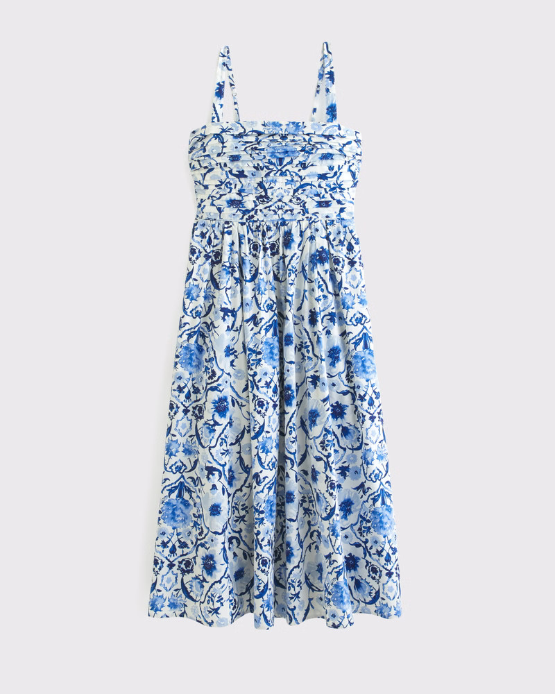 Women's Emerson Poplin Wide Strap Midi Dress | Women's Dresses & Jumpsuits | Abercrombie.com | Abercrombie & Fitch (US)