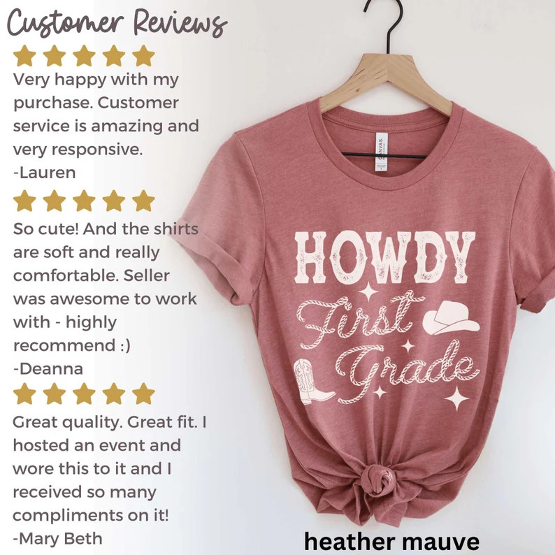 Howdy First Grade Teacher Shirt 1st Grade Teacher Shirt Matching Teacher Team Tee First Grade Cre... | Etsy (US)
