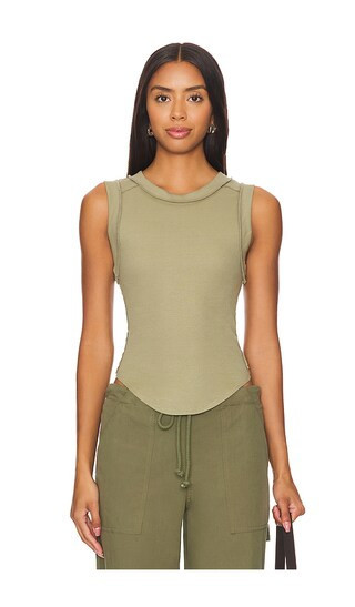 Free People x We The Free Kate Tee in Olive. | Revolve Clothing (Global)