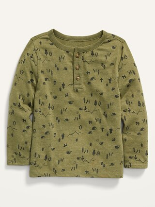 Unisex Long-Sleeve Henley T-Shirt for Toddler | Old Navy (US)