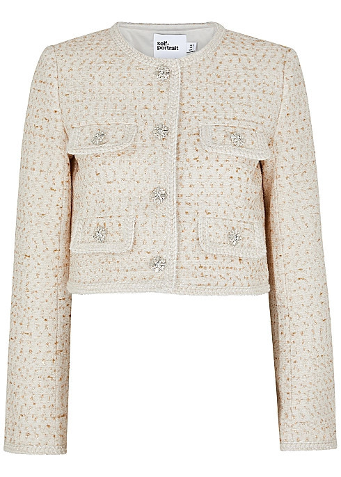 Cropped bouclé-tweed jacket | Harvey Nichols (Global)
