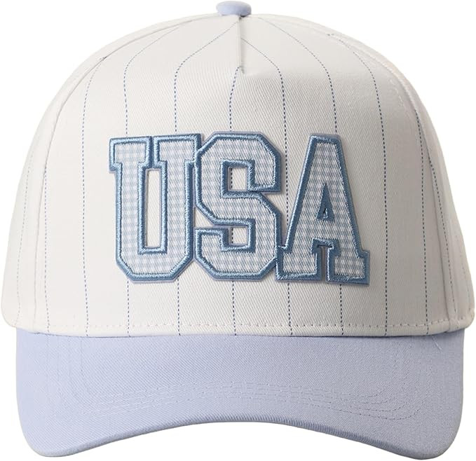 Patriotic America USA Embroidered 5 Panel Cotton Two Tone Trucker Hat for Men and Women. | Amazon (US)
