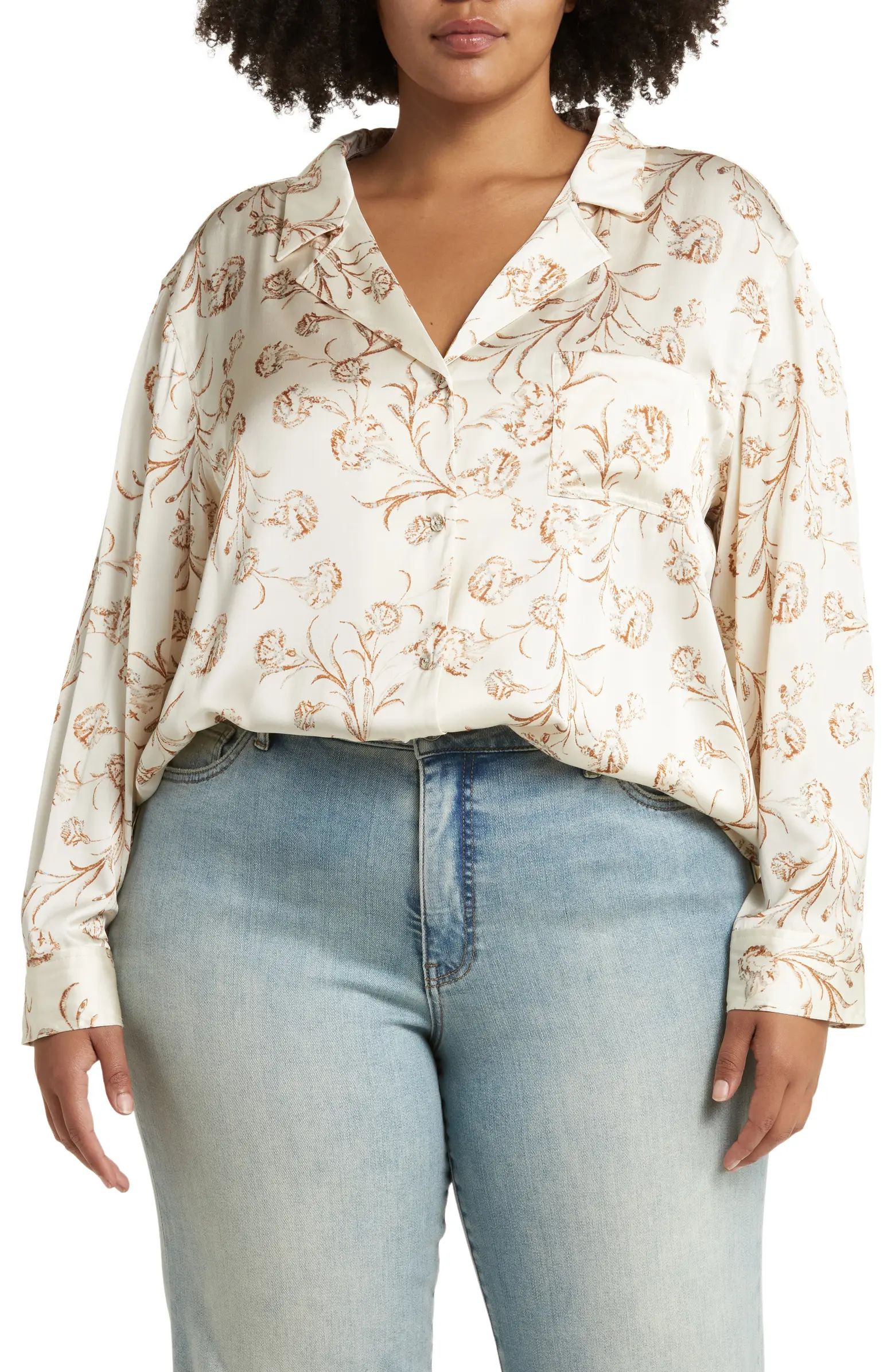 Floral Long Sleeve Button-Up Shirt | Nordstrom