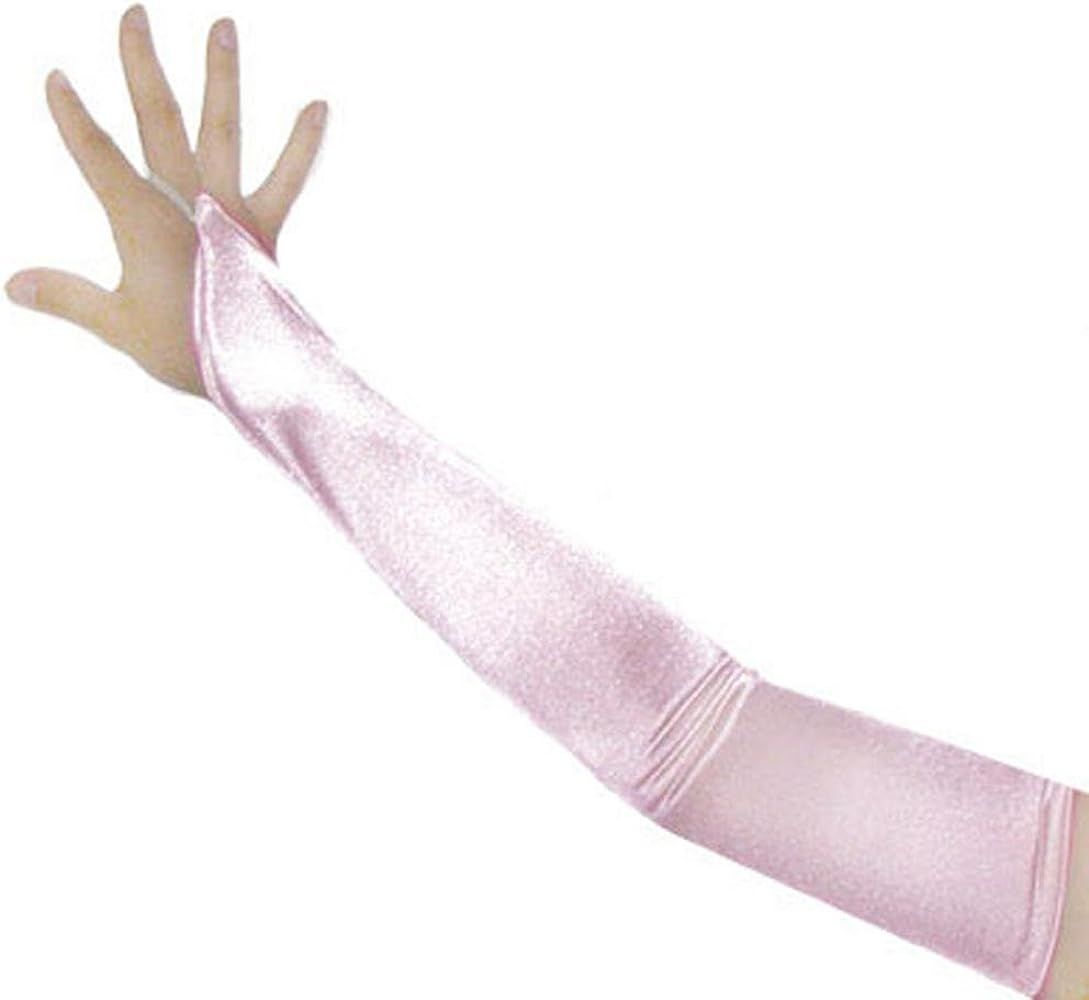 Fingerless 23" Long Bridal Satin Gloves Over the Elbow in 20 colors | Amazon (US)