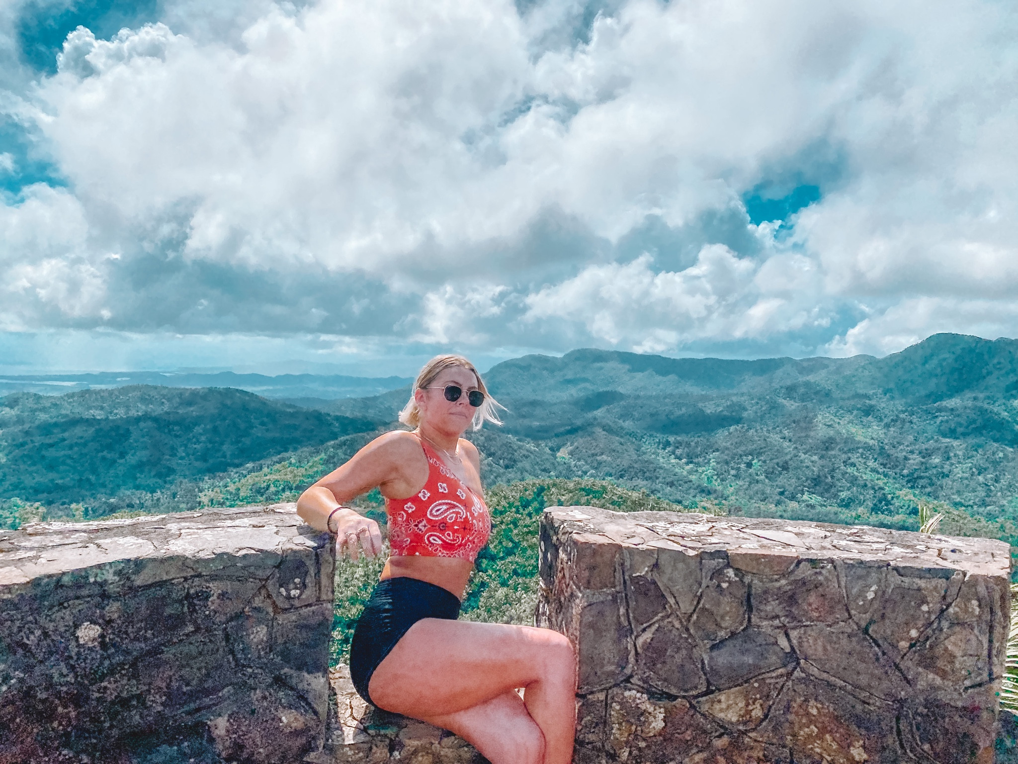 Booty by brabants 
Biker shorts 
Bandana top 

#LTKtravel #LTKfit #LTKstyletip