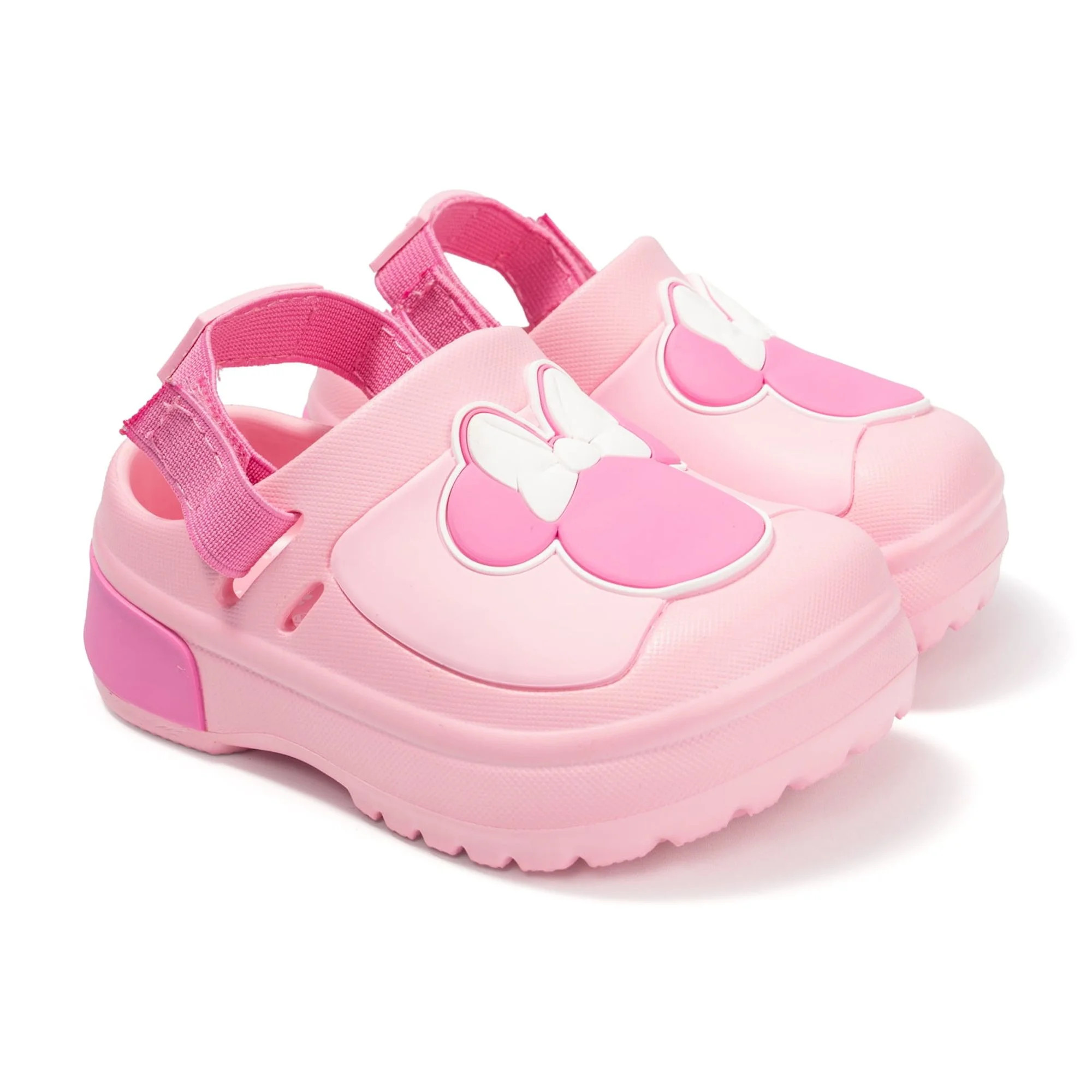 Baby Girls Minnie Mouse Adjustable Strap Clog | Walmart (US)