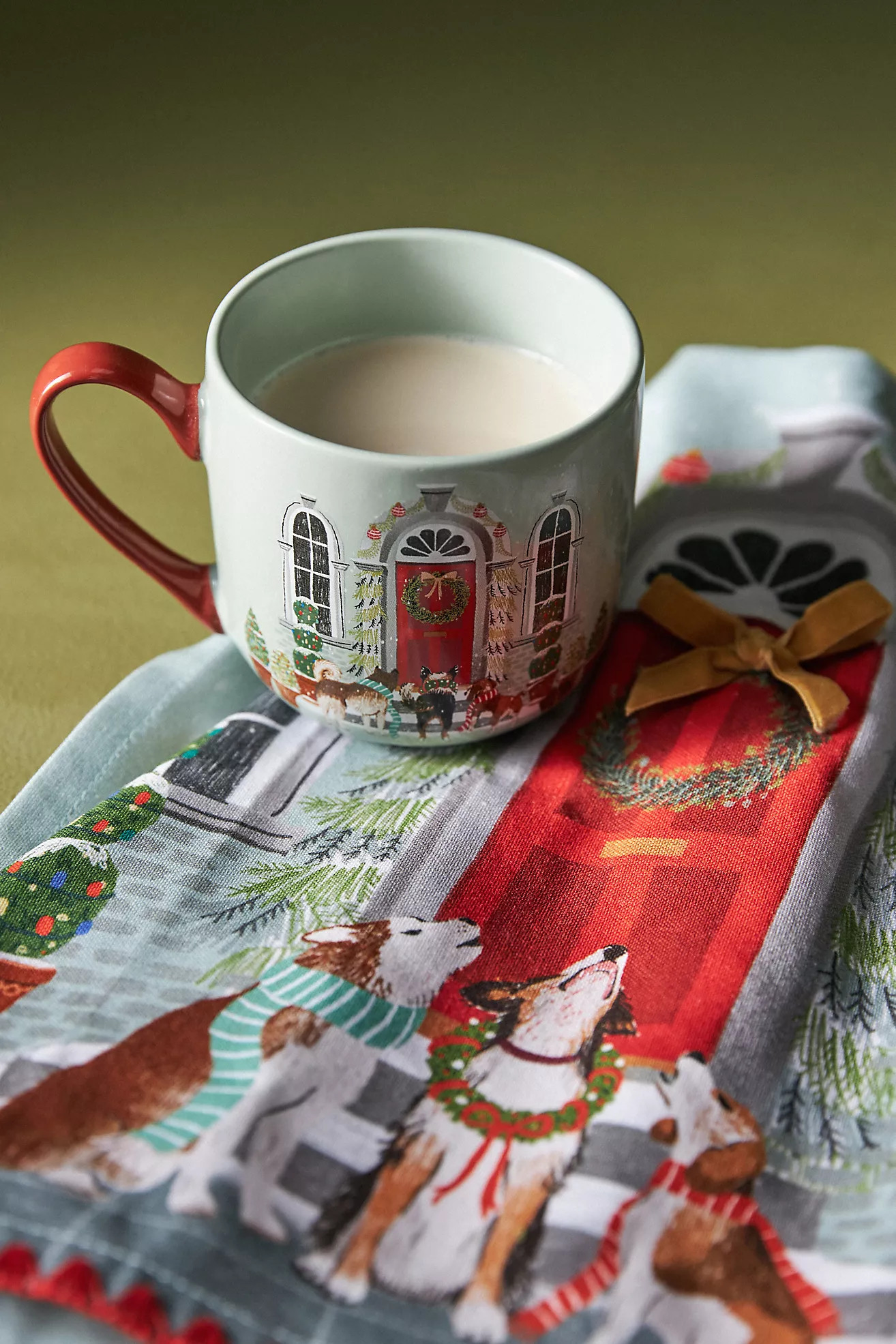 Dog Carolers Christmas Mug | Anthropologie (UK)