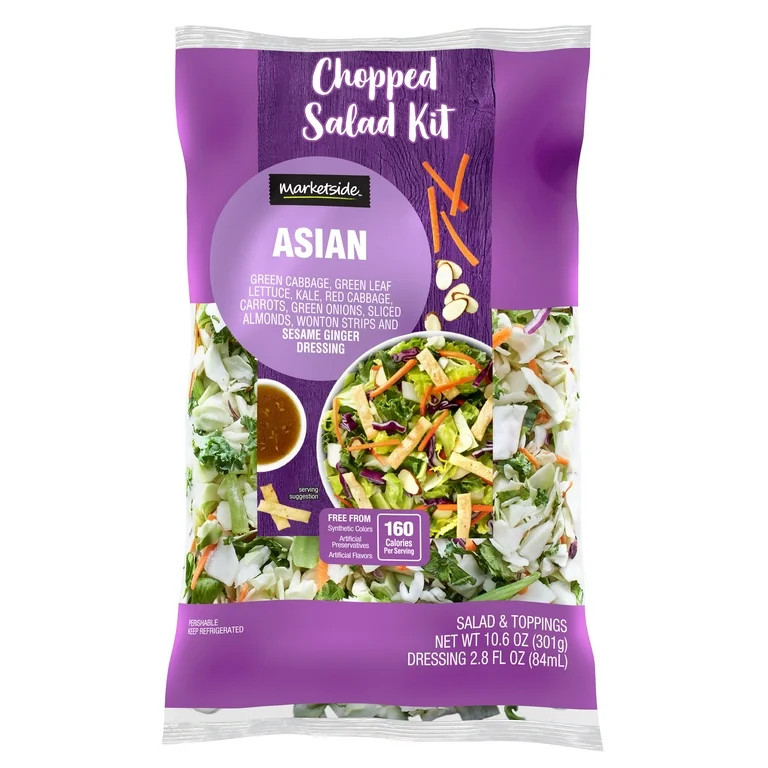 Marketside Asian Chopped Salad Kit, 10.6 oz Bag, Fresh | Walmart (US)