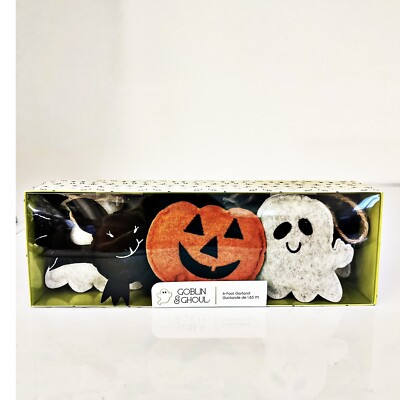 Halloween Felt Garland 6ft. Black Bat, Pumpkin, Ghost - Goblin & Ghoul NEW  | eBay | eBay US