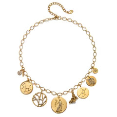 Virgo Super Zodiac Star Maps Necklace | Sequin