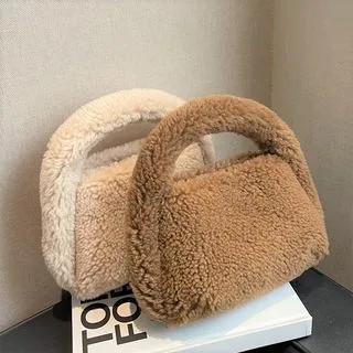 Faux Shearling Shoulder Bag | YesStyle Global
