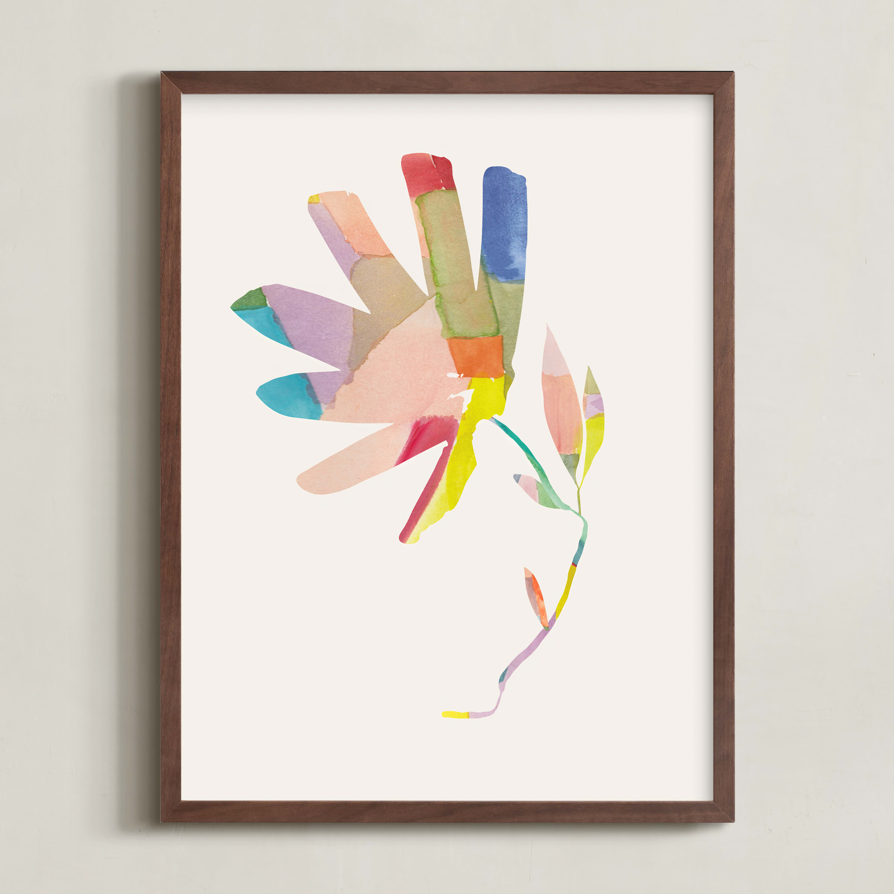 "Botanical Burst I" - Mixed Media Limited Edition Art Print by Creo Study. | Minted