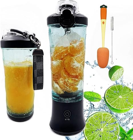 FOISONLEE Personal Blender, Portable mini blender,Electric Mini Juicer, Fresh Juice Bottle,600ML ... | Amazon (US)