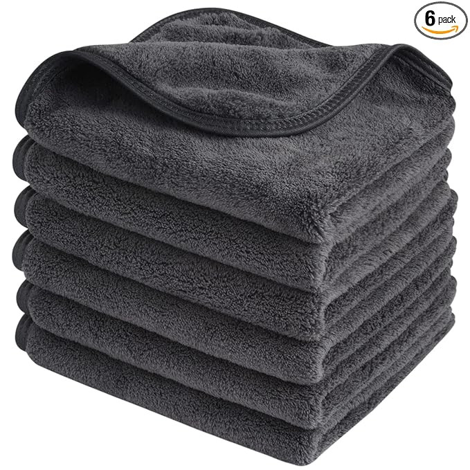 SINLAND Microfiber Face Cloths Reusable Makeup Remover Washcloths Super Soft and Absorbent Finger... | Amazon (US)