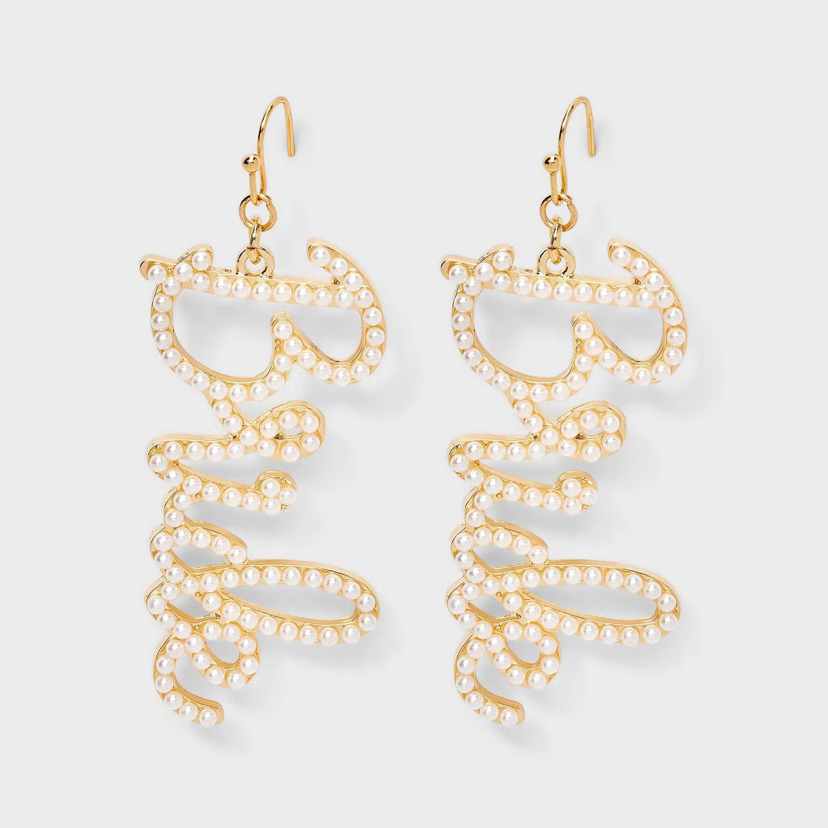 Bride Pearl Drop Earrings - Multicolor | Target