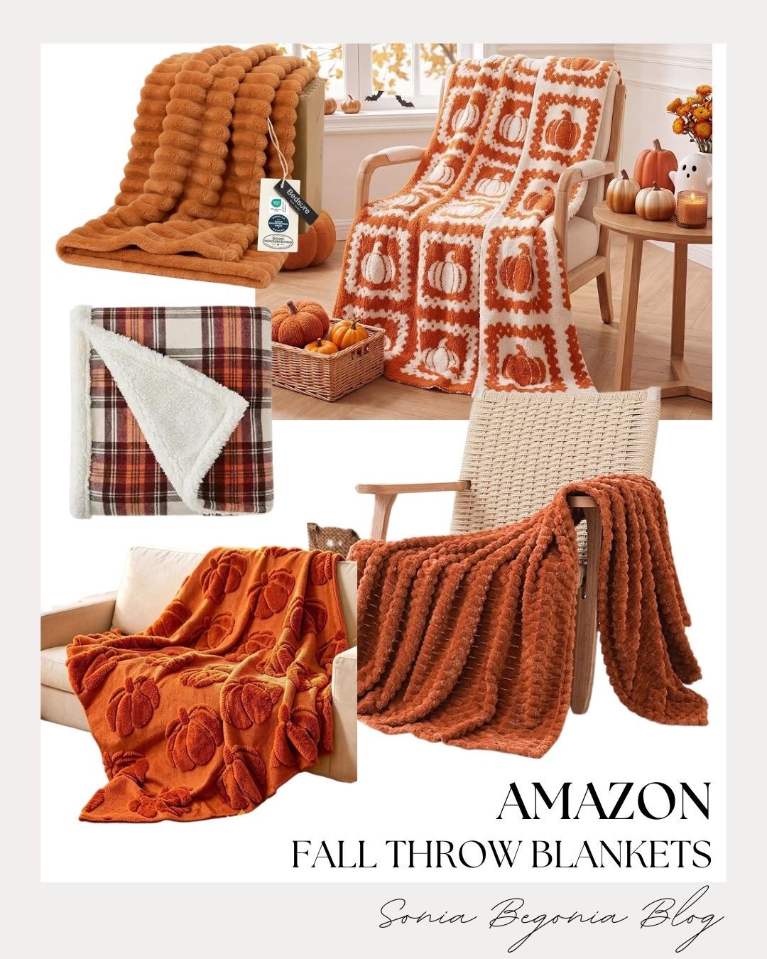 I’m obsessed with these cozy Amazon fall throw blankets to elevate your home for autumn! 🍂 

From plush pumpkin patterns and warm orange textures to classic plaid sherpa fleece, these blankets bring the ultimate cozy vibe to any living room or armchair. 🍁

#LTKhome #LTKunder50 #LTKsalealert #AmazonHome #FallDecor #CozyVibes #PumpkinDecor #ThrowBlanket #HomeInspo #AutumnStyle

#LTKSeasonal #LTKHome