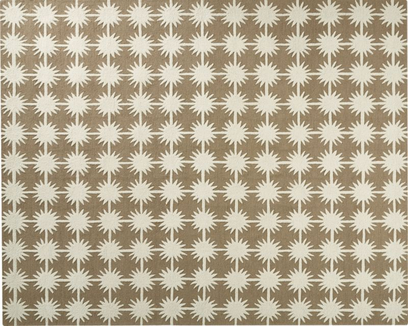 Burst Neutral Indoor-Outdoor Tufted Rug 8'x10' + Reviews | CB2 | CB2