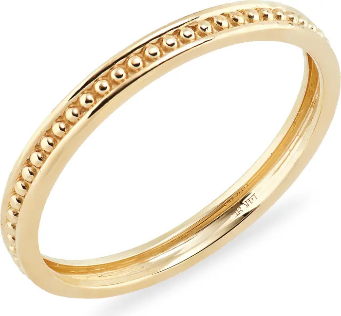 Bony Levy BLG 14K Gold Textured Stackable Ring | Nordstrom | Nordstrom