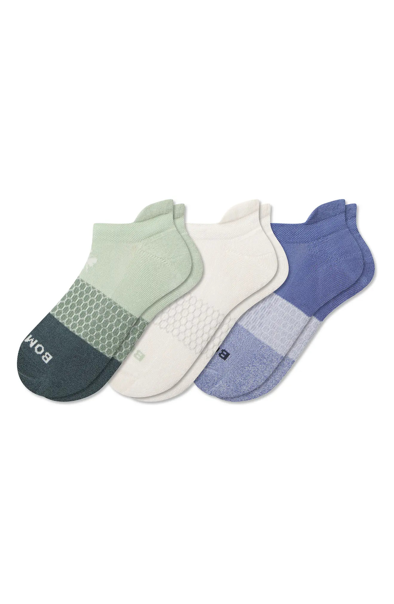 Assorted 3-Pack Tri-Block Ankle Socks (Women) | Nordstrom | Nordstrom