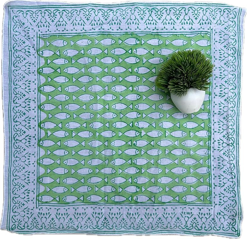 100% Organic Cotton Bandana Moselle, Bandana Scarf, Paisley Design Scarf, Unique Design Hand Prin... | Amazon (US)