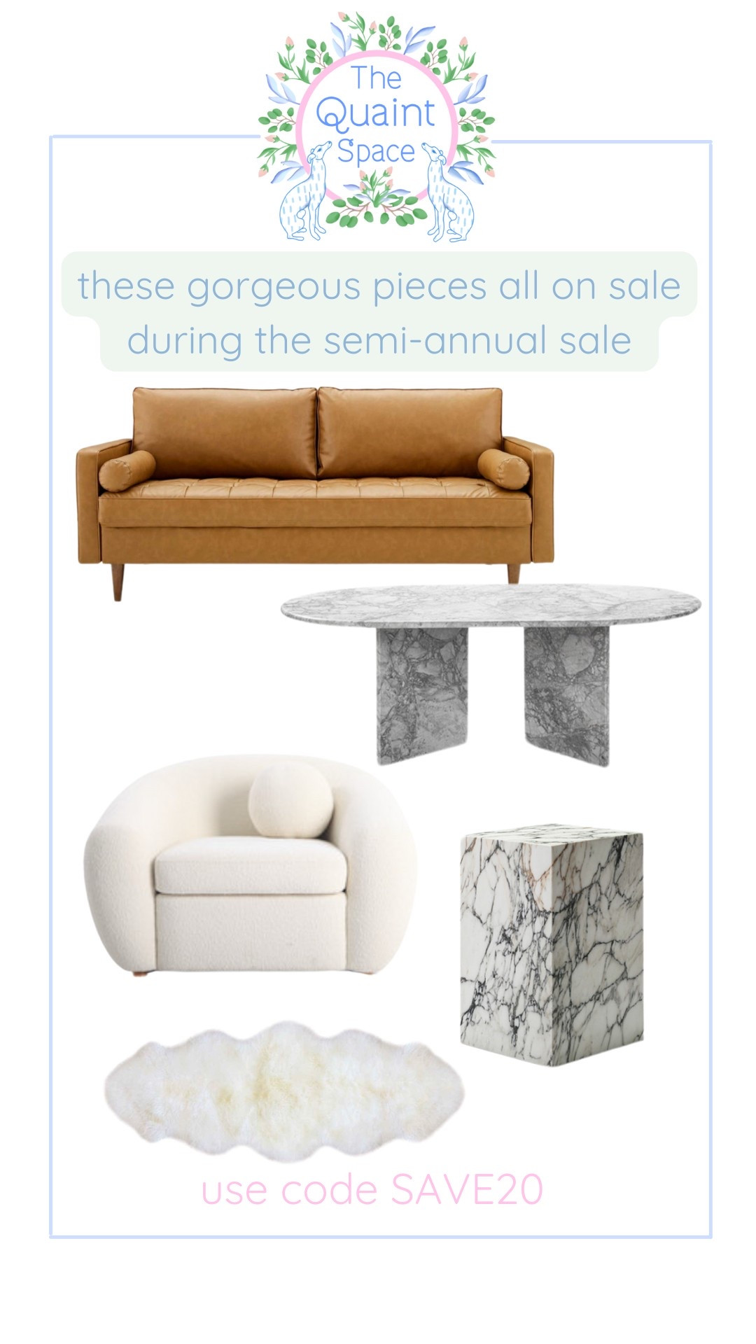 Use code SAVE20 for 20% off these gorgeous pieces of furniture & decor 🤍

#LTKSaleAlert #LTKOver40 #LTKHome