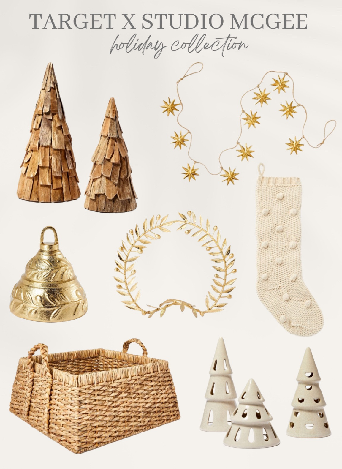 Target studio McGee holiday collection, holiday decor, Christmas decor, stocking, garland, Christmas tree decor, tree collar

#LTKSeasonal #LTKHoliday #LTKhome