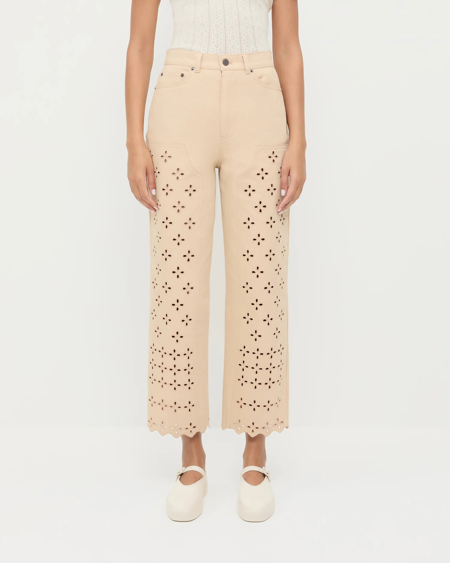 Demi Embroidered Pant | Loeffler Randall